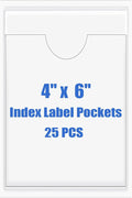 Origin-Joy 25 PCS Self-Adhesive Index Label Pockets by Origin-Joy