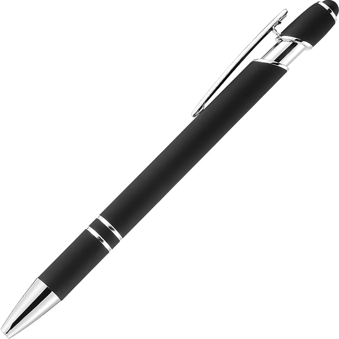 LINFANC 12 Pack Black Silver Ballpoint Pen - Image 9