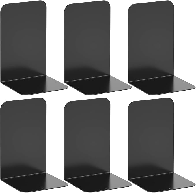 VFINE Bookends 3 Pairs, Heavy Bookends by VFINE