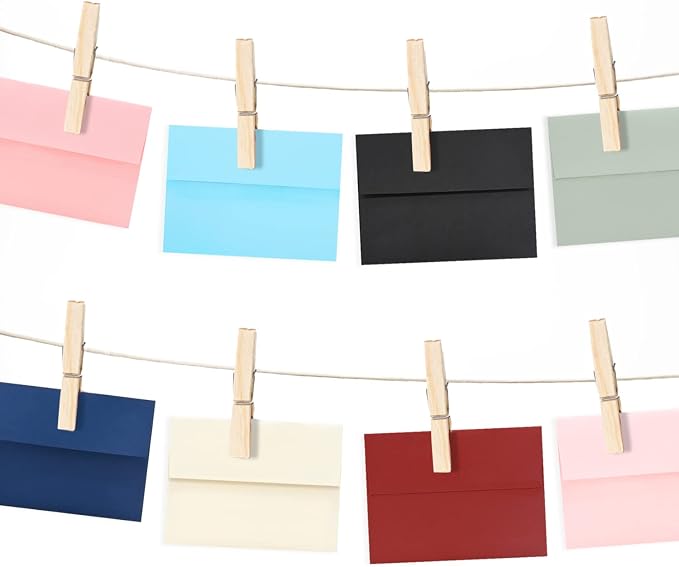 A7 Navy Blue Invitation 5x7 Envelopes 100 Count- Self Seal, Square Flap - Image 6