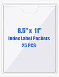 Origin-Joy 25 PCS Self-Adhesive Index Label Pockets by Origin-Joy