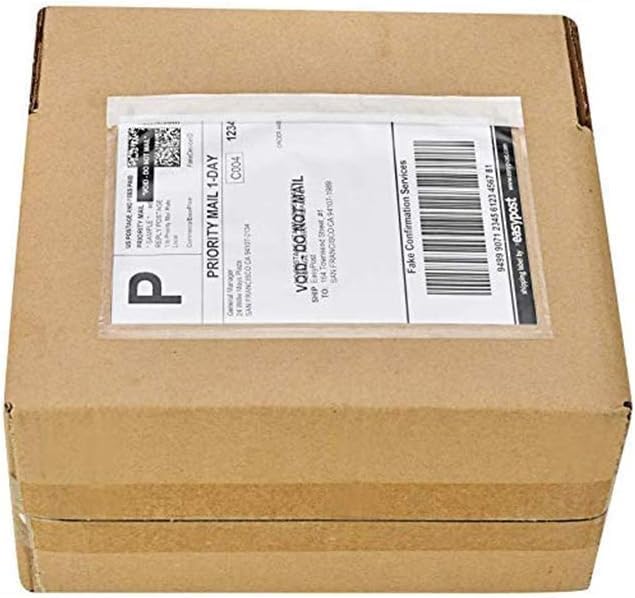 BESTEASY 6" x 9" Packing List Pouches, Strong Adhesive Plastic List Label by BESTEASYLABELPRINTER