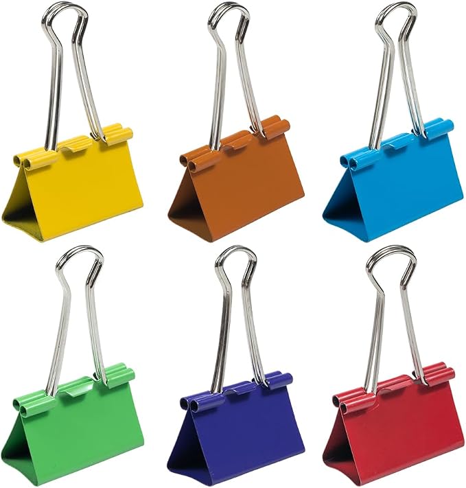JAM PAPER Colorful Binder Clips Assortment - Image 2