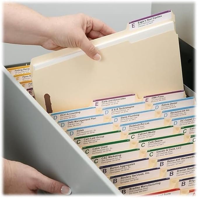 Smead Heavy-Duty Fastener File Folder, 2 Fasteners, 1/3-Cut Tab, Letter Size - Image 8