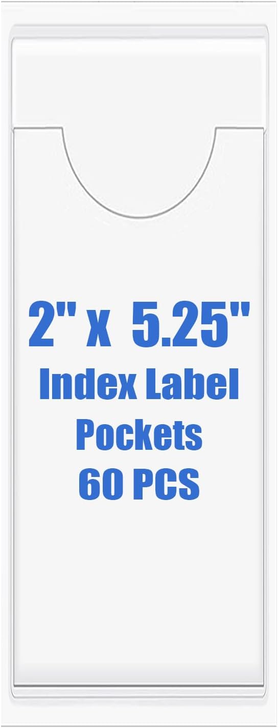 Origin-Joy 60 PCS Self Adhesive Index Card Pockets by Origin-Joy