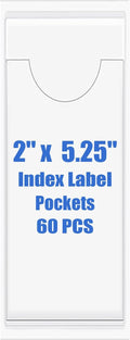 Origin-Joy 60 PCS Self Adhesive Index Card Pockets by Origin-Joy