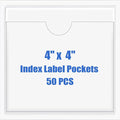 Origin-Joy 50 PCS Self-Adhesive Index Label Pockets by Origin-Joy
