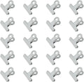 HAHIYO 1.25inch White Bulldog Clips Metal File Hinge Binder Clips Clamps Save by HAHIYO