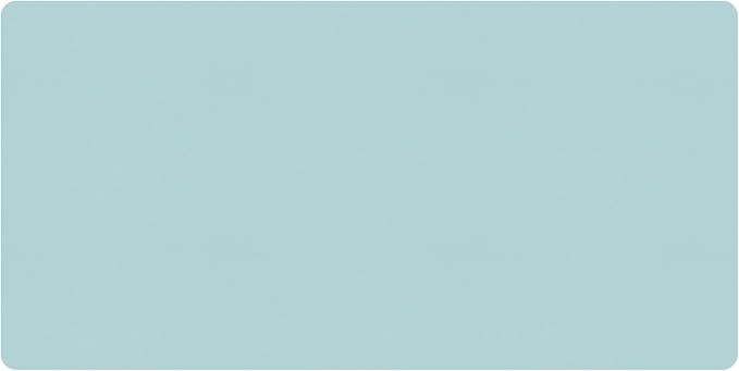 Bloss Light Blue Desk Mat, Large Mouse Pad, Leather Desk Blotter, Waterproof by Bloss