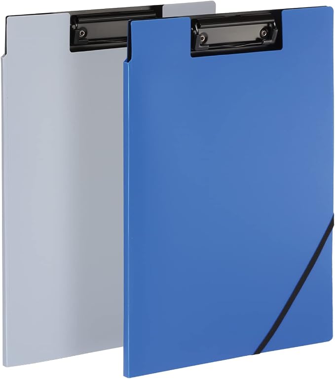 Oxford Clipboard Folio with Storage, 4 Pockets, 2 Pack, 2 Color Combos by Oxford