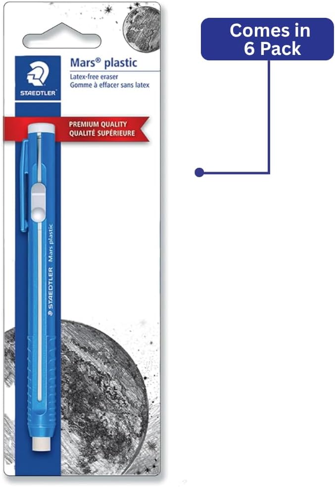 STAEDTLER 6-Pack Mars Plastic Eraser Pen - Image 3
