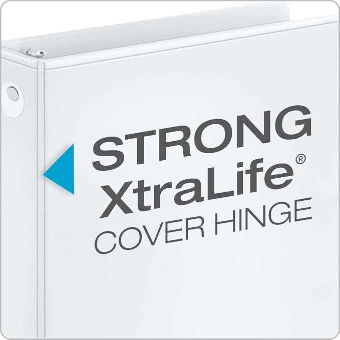 Cardinal 0.5 Inch 3 Ring Binders, 12 Pack, Round Ring Binder, Holds 125 Sheets - Image 3