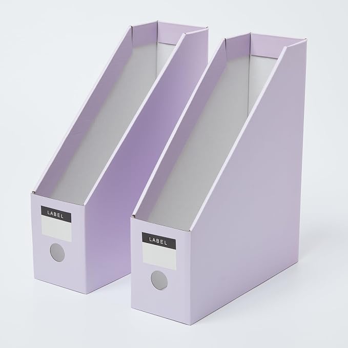 Y YOMA Cardboard File Magazine Holder, Pastel Color, 6 Pack Desktop Binder - Image 7