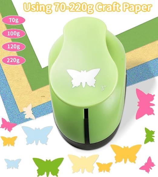 Butterfly Craft Punch 3 Inch, DIY Handmade Paper Puncher, Butterfly Punches - Image 3