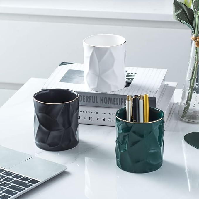 Ceramic Irregular Round Pen Holder - Image 6