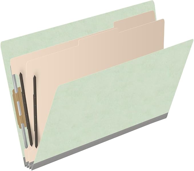 Ecom Folders End Tab Pressboard Classification Folders | Legal Size 25 Pt Stock - Image 2