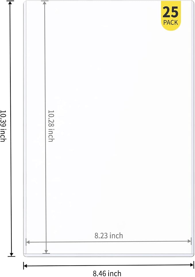 25-Pack 8 x 10 Inch Premium Toploaders - Image 2