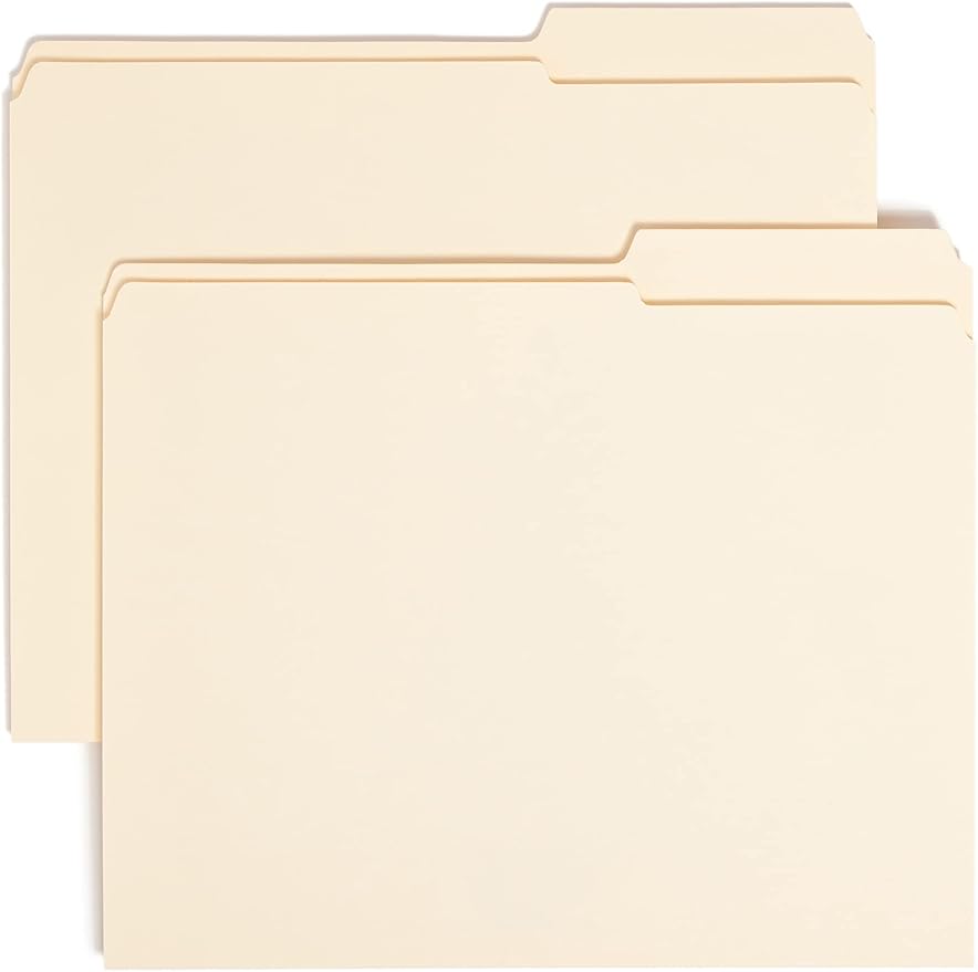 Smead File Folder, Reinforced 2/5-Cut Right Position Tab, Guide Height by SMEAD
