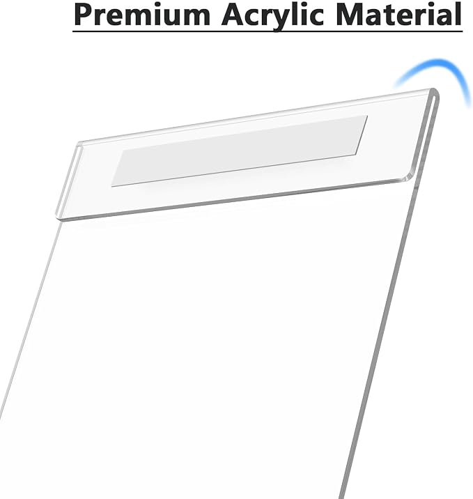 MaxGear Acrylic Sign Holder 8.5 x 11 Wall Mount - Image 4