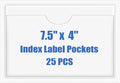 Origin-Joy 25 PCS Self-Adhesive Index Label Pockets by Origin-Joy