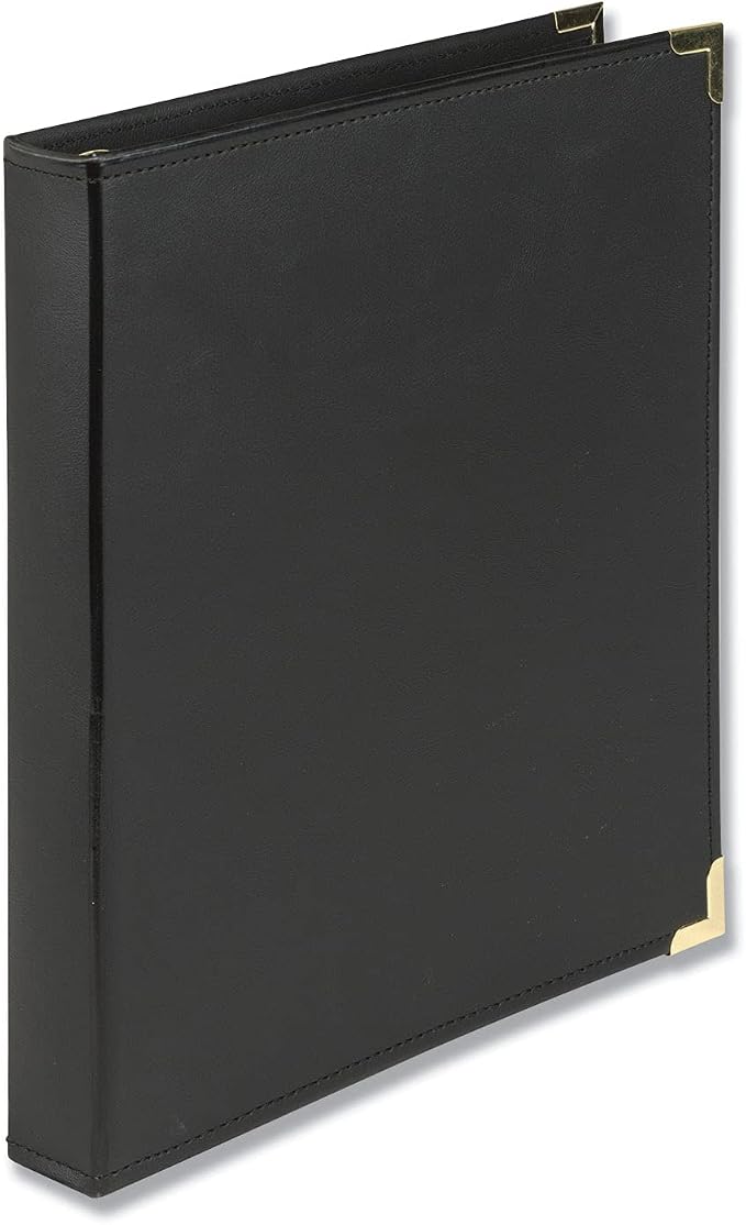 Samsill Leather Binder, Classic Collection, 3 Ring, Executive Presentation by Samsill
