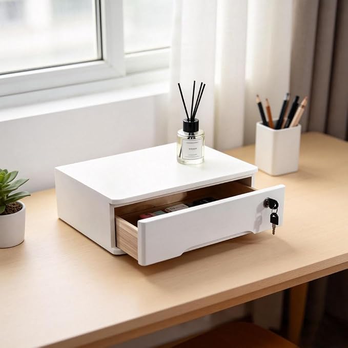 Desktop Storage Box, Desk Organizer Drawer, Desktop Organizer, Office Supplies - Image 7