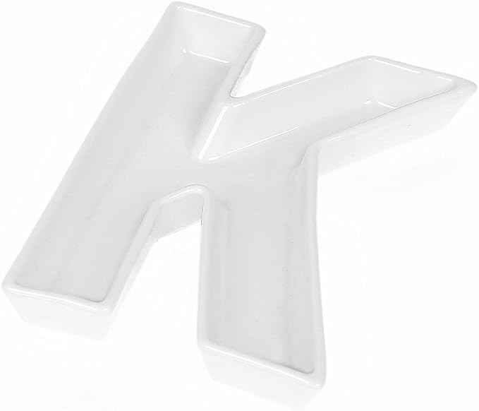 Coffeezone Small Candy Dishes in Porcelain Name Letters by Coffeezone