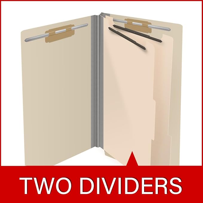 Ecom Folders Manila Classification Folders | Legal Size 18 Pt Manila Stock - Image 8
