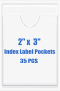 Origin-Joy 35 PCS Self Adhesive Index Card Pockets by Origin-Joy
