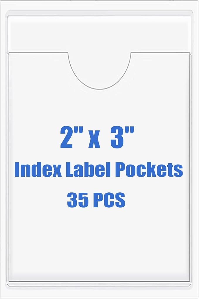 Origin-Joy 35 PCS Self Adhesive Index Card Pockets by Origin-Joy