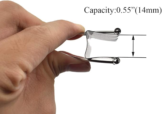HAHIYO Binder Clips Paper Clamps Spring Steel Sturdy Medium 1.57 inches Width - Image 3