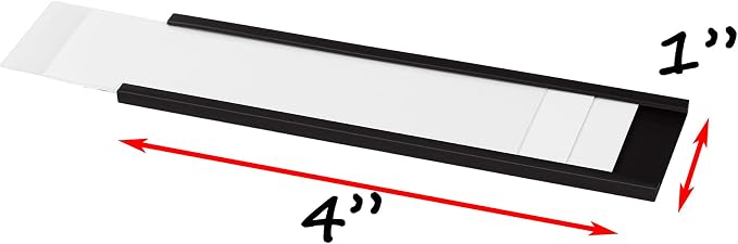 Realth C Channel Magnetic Label Holders 70 Pack 1'' x 4'' - Image 2