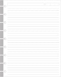 9-Disc Discbound Lined Refill Paper, Classic Size Pre-punched Happy Planners by Yaridar