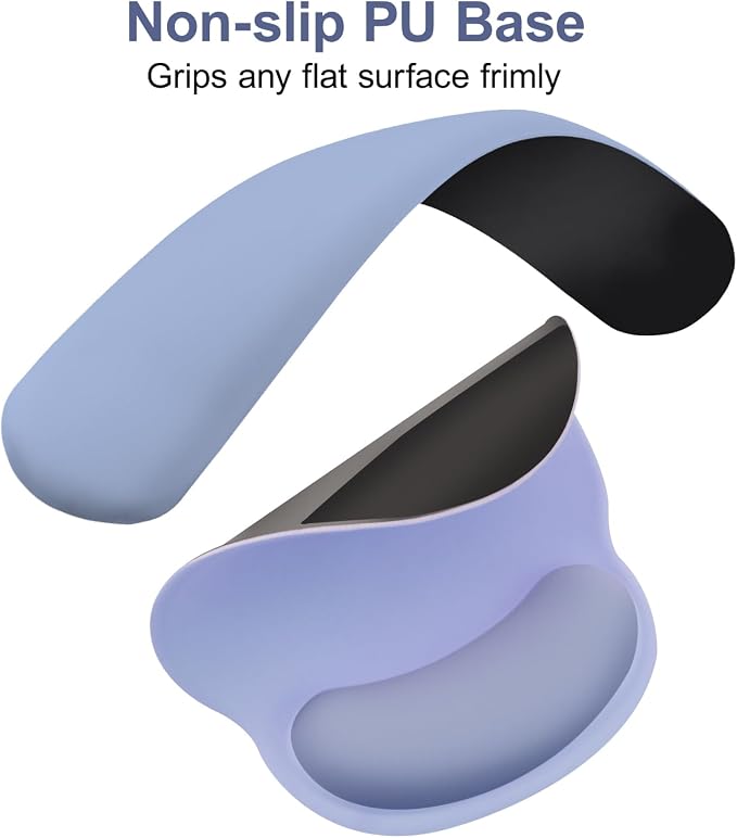 MOSISO Wrist Rest Support for Mouse Pad&Keyboard Set, Circle Curved Ergonomic - Image 5