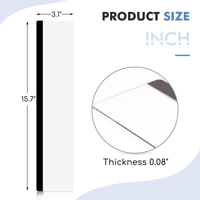 DOLLAR BOSS 1 Pc 15.7" x 3.1" Transparent Acrylic Monitor Memo Board | Computer - Image 3