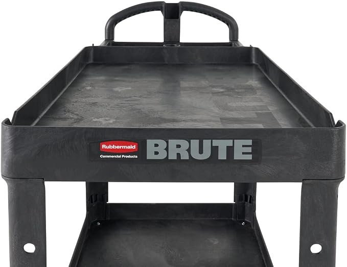 Rubbermaid Commercial Products 2-Shelf Utility/Service Cart, Lipped Shelves - Image 19