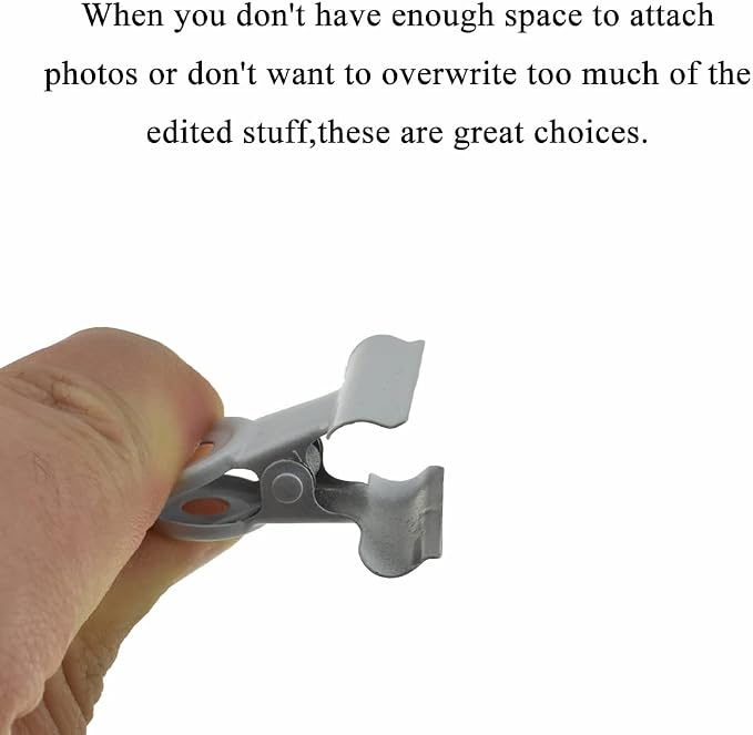 HAHIYO 1.25inch White Bulldog Clips Metal File Hinge Binder Clips Clamps Save - Image 3