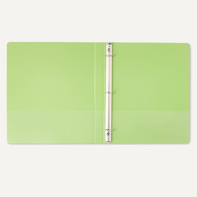 Amazon Basics Economy 3 Ring Binder, 1/2 Inch D-Ring, Easy Lock and Release - Image 4
