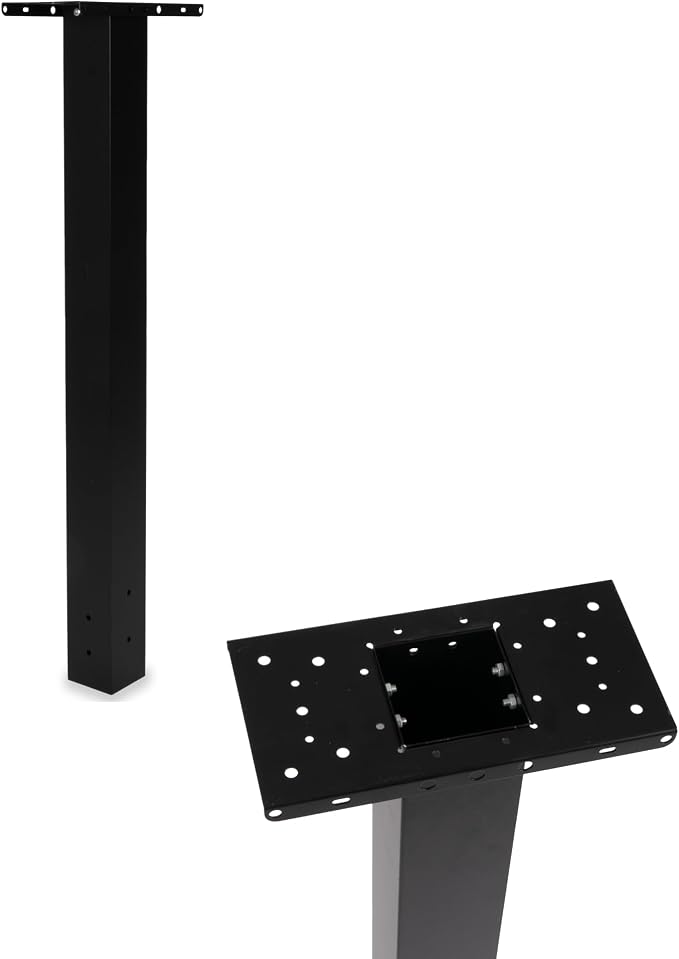 Ilyapa Black Metal Mailbox Post by Ilyapa