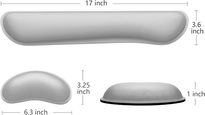 Dapesuom Enlarge Keyboard Wrist Rest, Memory Foam Wrist Cushion - Image 5