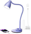 BOHON LED Desk Lamp with USB Charging Port, 3 Color Modes Dim, Lilac Purple | by BOHON
