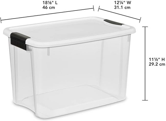 Sterilite 12-Pack 30 Quart Ultra Latch Box, and Closet - Image 3