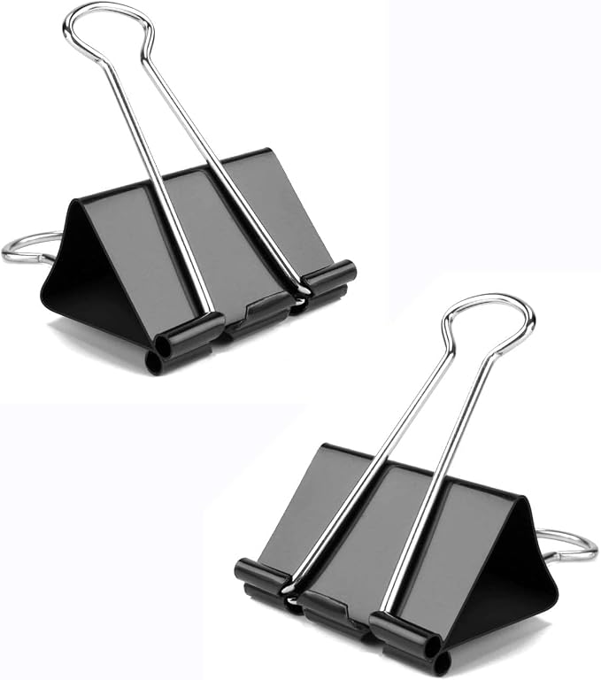 Medium Binder Clips, 144 Pack, 1-1/4 Inch, Standard 32mm, Capacity 0.6 Inch - Image 5