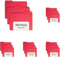 Smead File Folder, 1/3-Cut Tab, Letter Size, Value Filing Products, 100 per Box by SMEAD