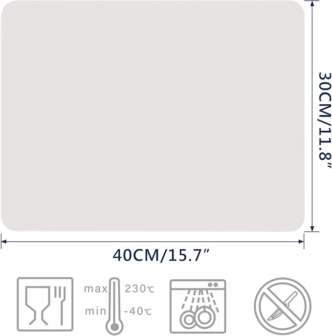 Gartful 2 Pack Silicone Crafting Mats, 15.7" x 11.8" Silicone Mat - Image 2
