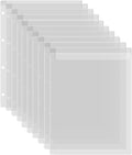 BAOFALI 10 Pack A4 Plastic Binder Pockets, 4 Holes Waterproof PVC Folders by BAOFALI