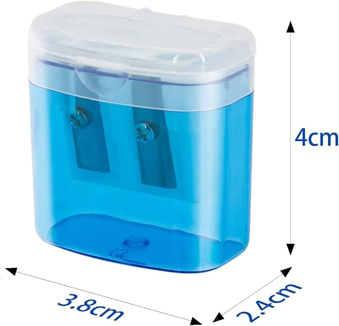 KIDMEN 24 PCS 2 Holes Small Manual Pencil Sharpener - Image 4