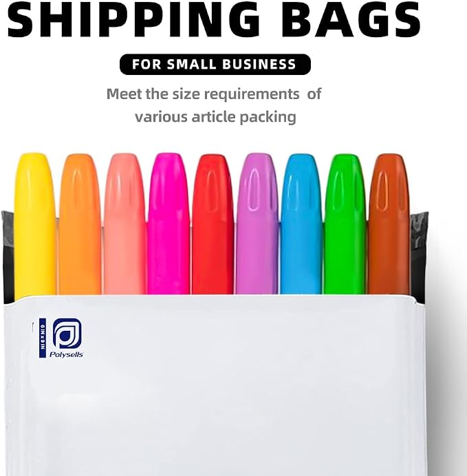 POLYSELLS 200 pcs 6x9 Inches White Poly Mailers Shipping Envelopes, Strong - Image 6