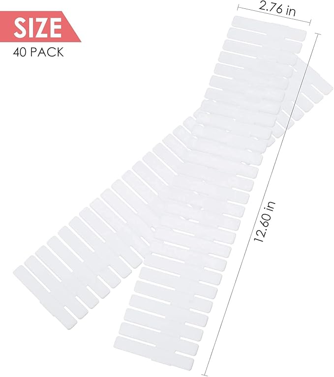 8Pcs Drawer Dividers, Adjustable Drawer Organizer - Image 2