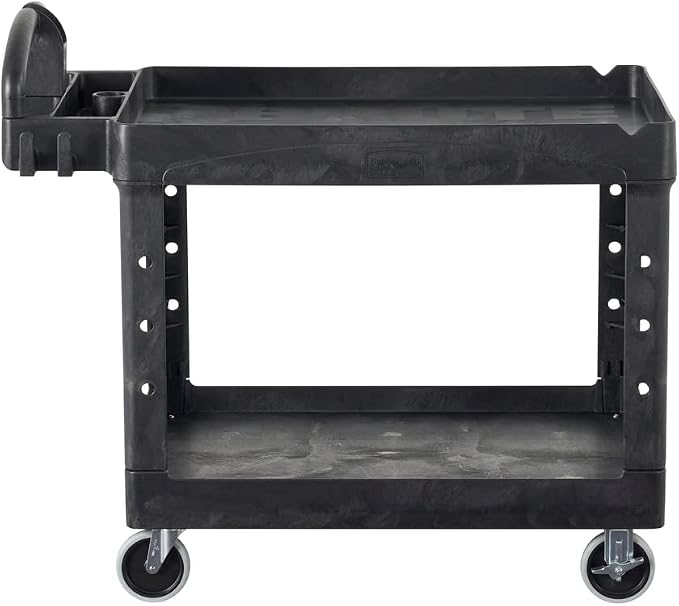 Rubbermaid Commercial Products 2-Shelf Utility/Service Cart, Lipped Shelves - Image 21